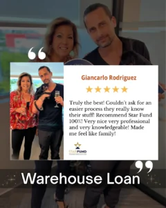 Commercial real estate loan in miami, ware house loan funded – 5-Star Testimonial from Giancarlo Rodriguez at Star Fund LLC